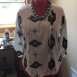 Native inspired blouse